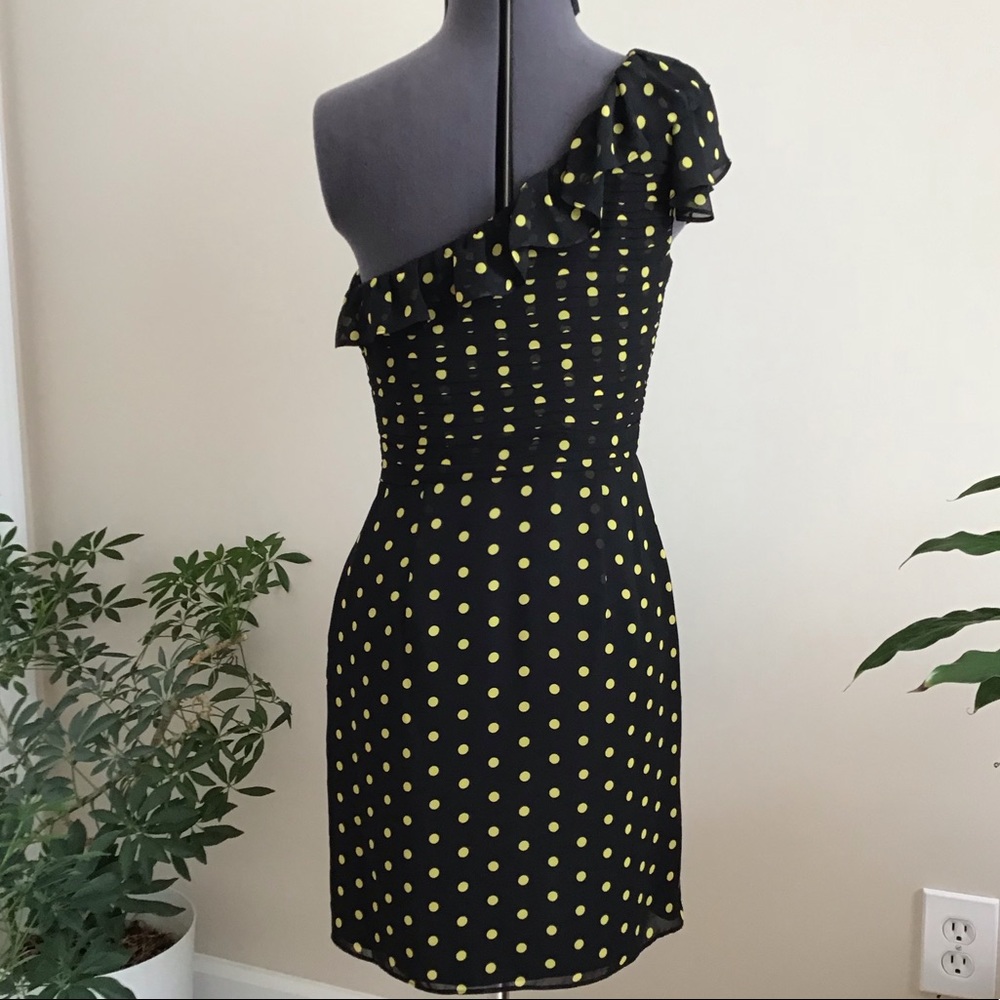 Allen B. One Shoulder Ruffle Dress - Picture 4 of 6